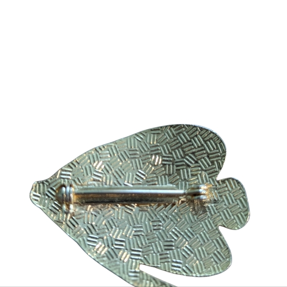 Vintage Cloisonne Fish Brooch Pin - Picture 2 of 2